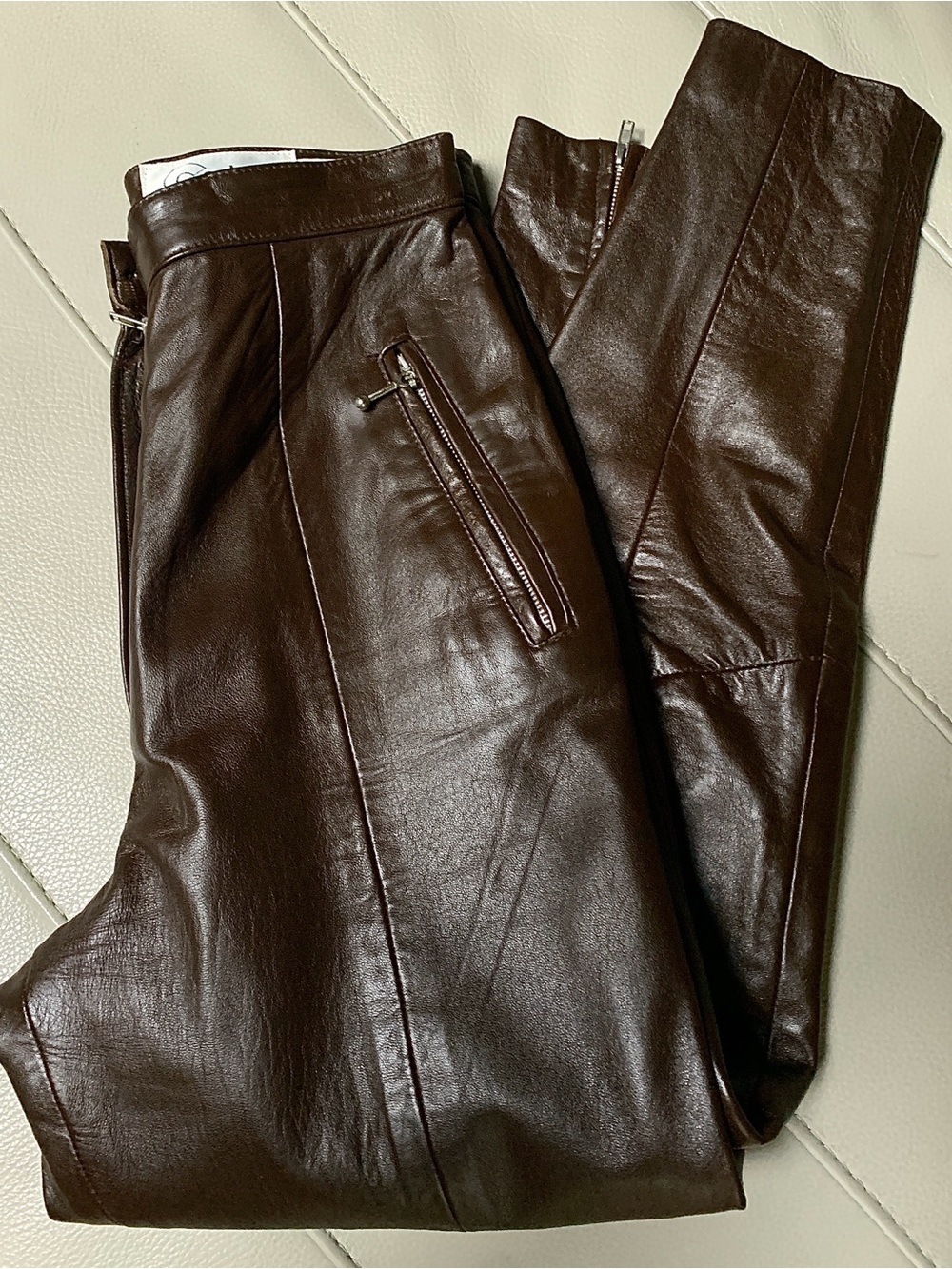 Brown Leather Pants
